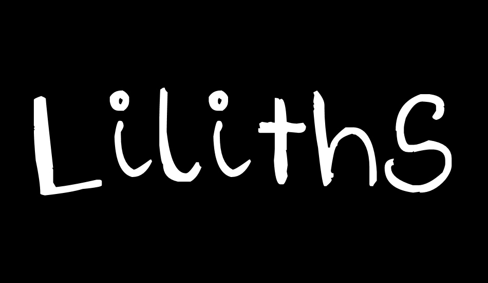 LilithScript font big