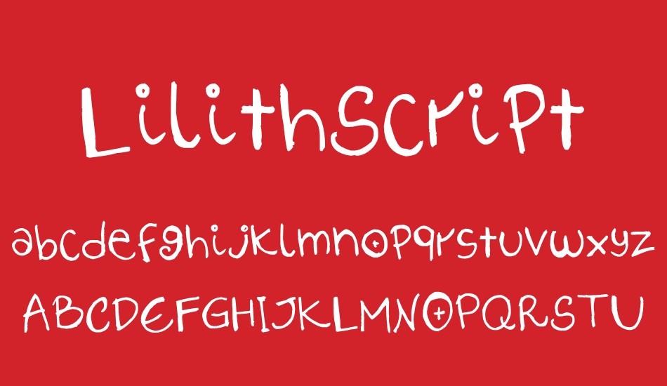 LilithScript font