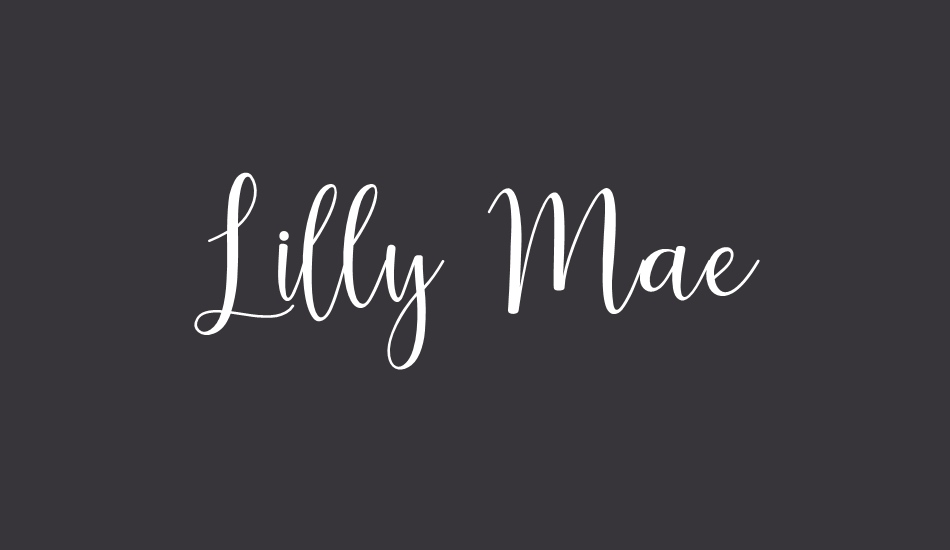 Lilly Mae font big