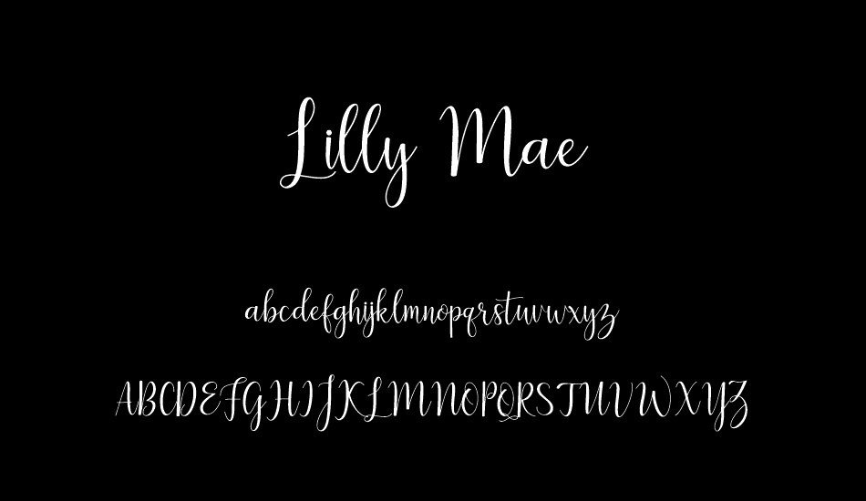 Lilly Mae font