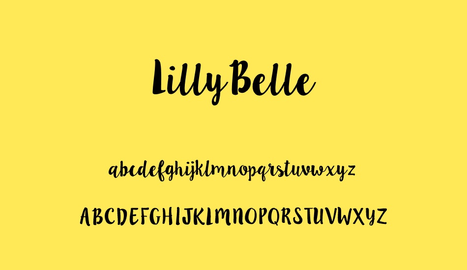 LillyBelle font