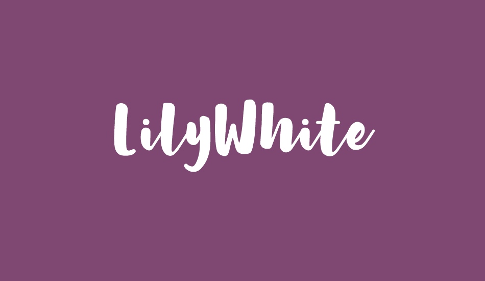 LilyWhite font big