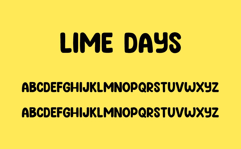 Lime Days font