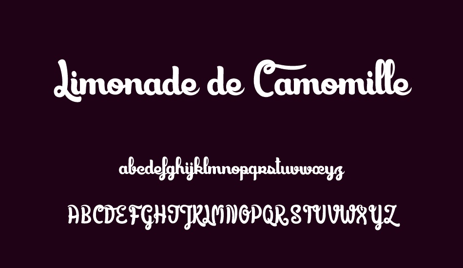 Limonade de Camomille font