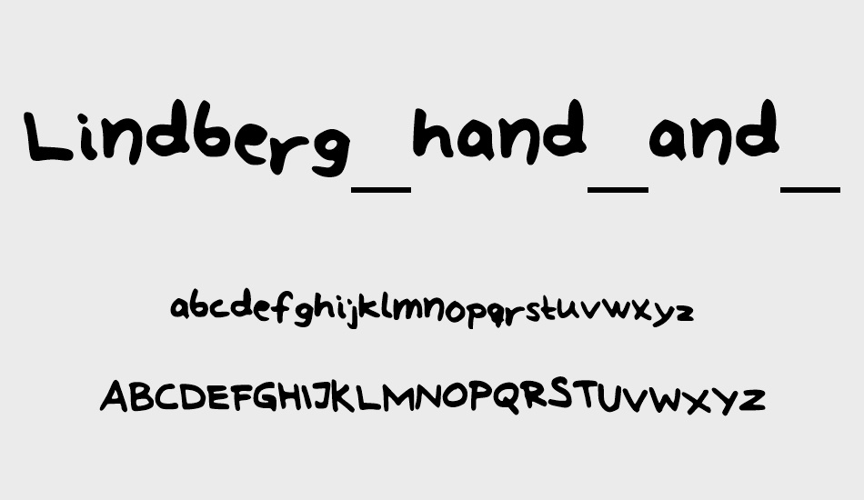 Lindberg_hand_and_symbols font