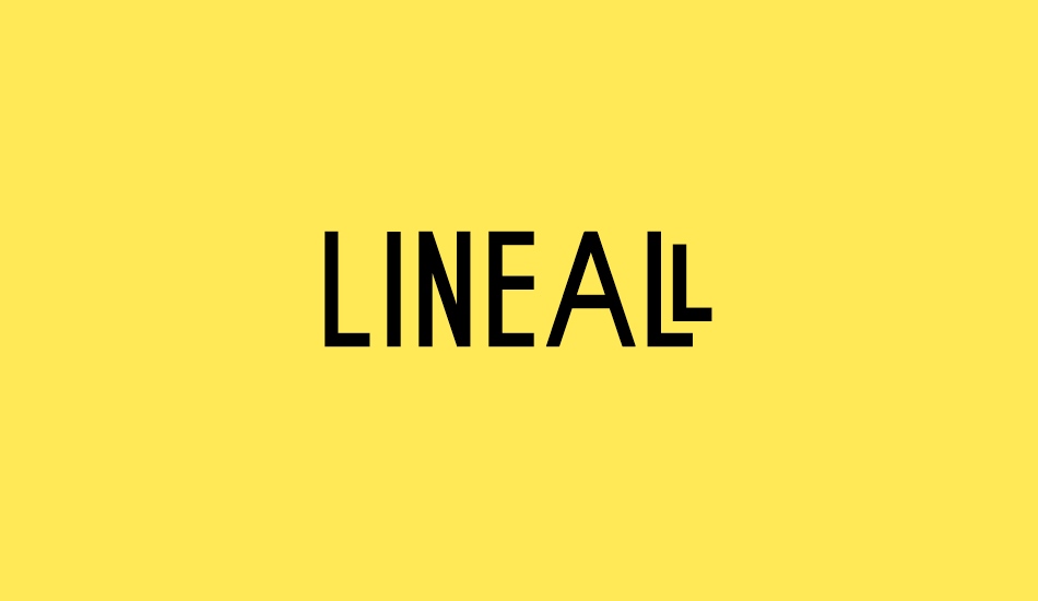 Lineal font big