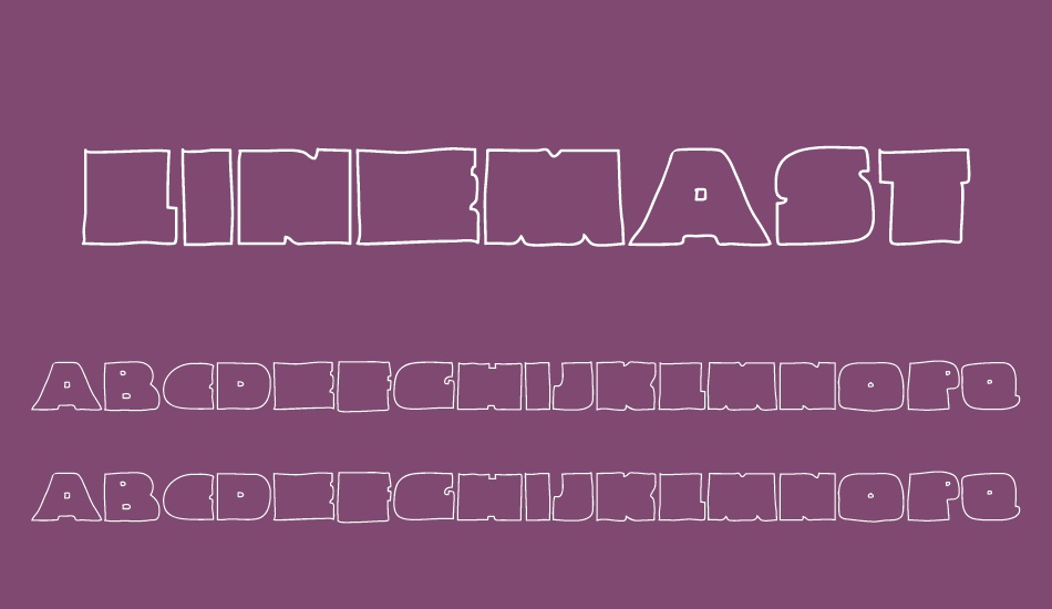 Linemaster font