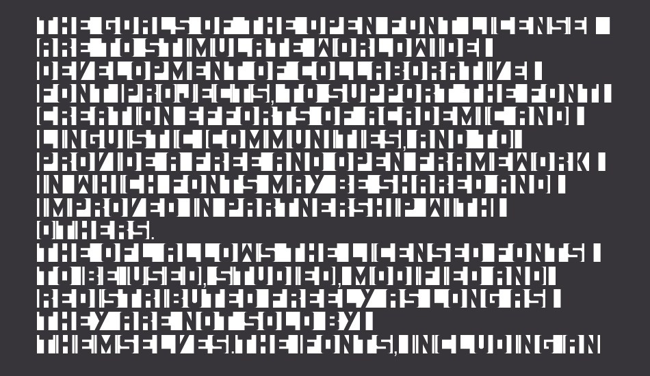 Lines font 1