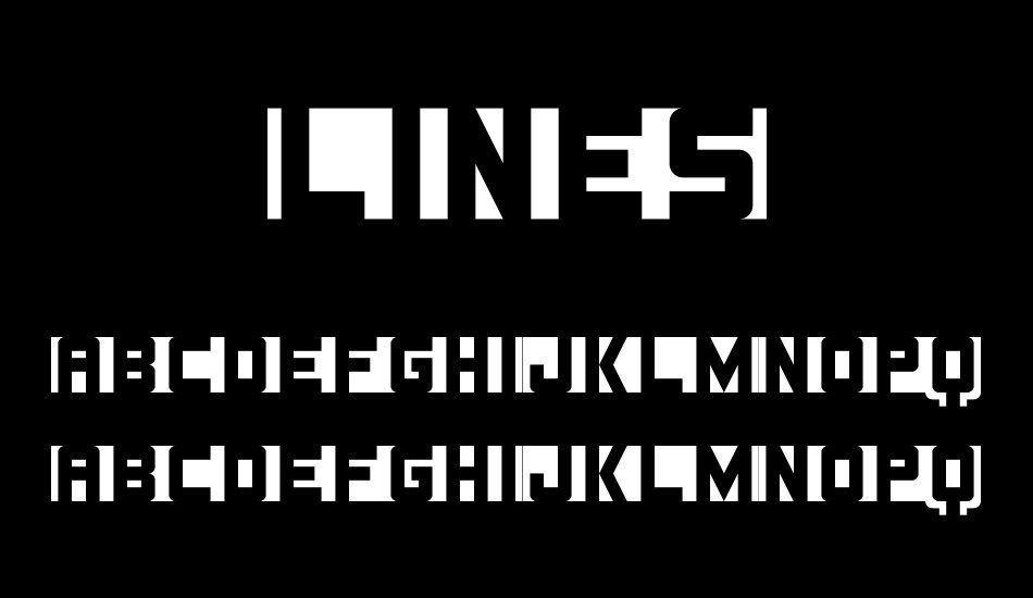 Lines font