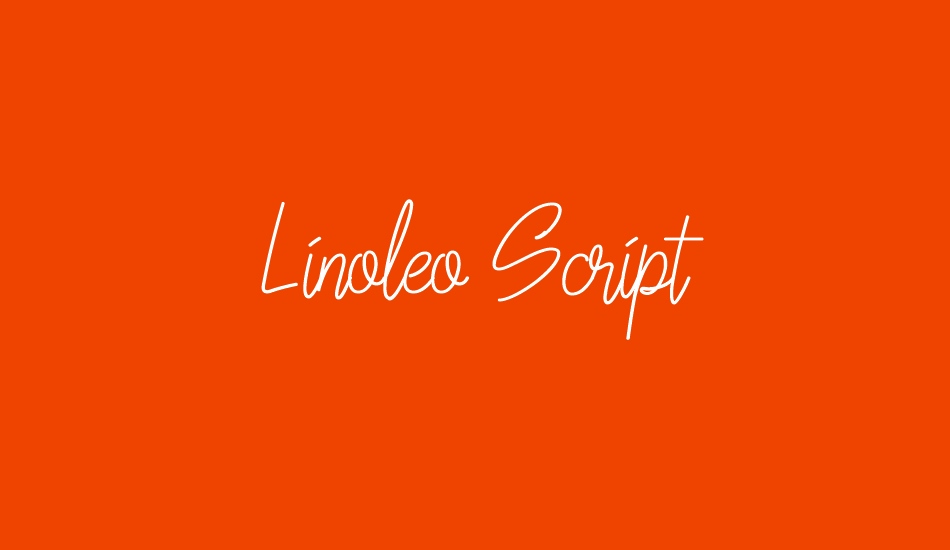 Linoleo Script font big