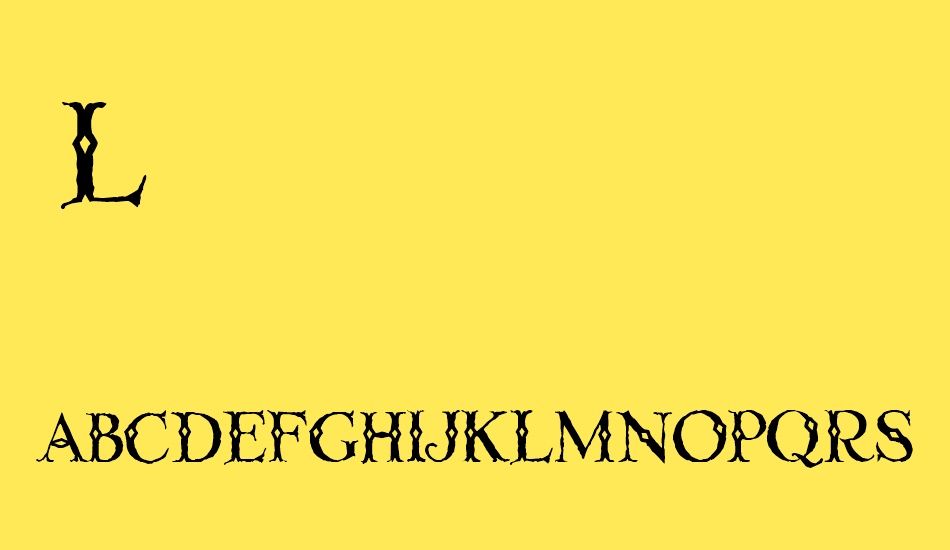 Linthicum Demo font