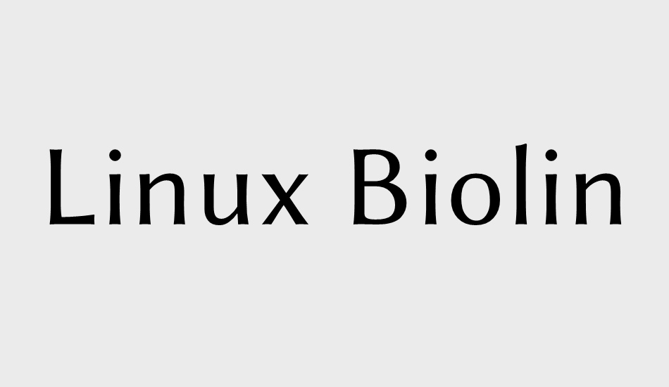 linux-biolinum font big