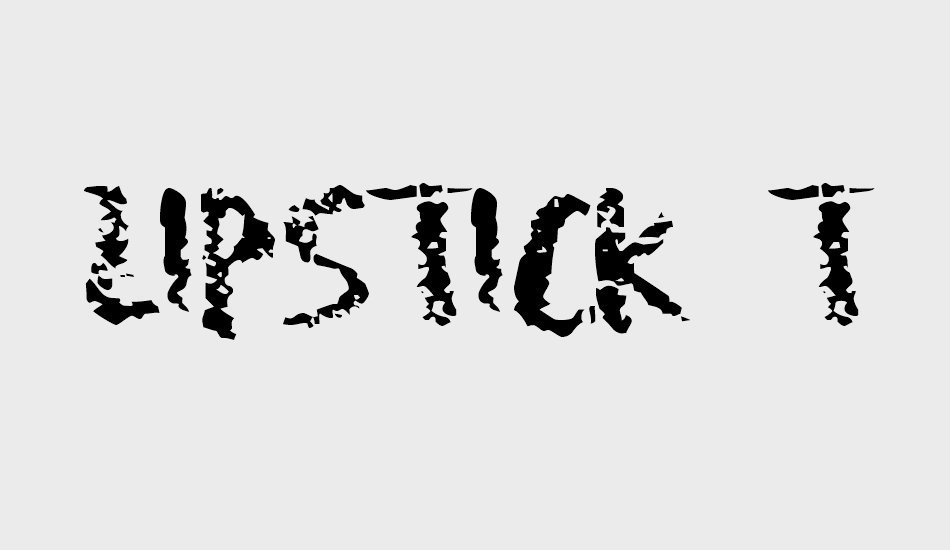 Lipstick Traces font big