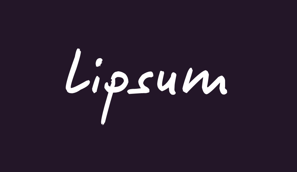 Lipsum font big