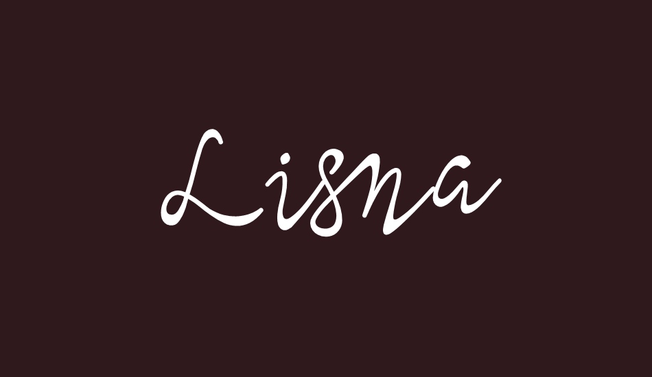 Lisna font big