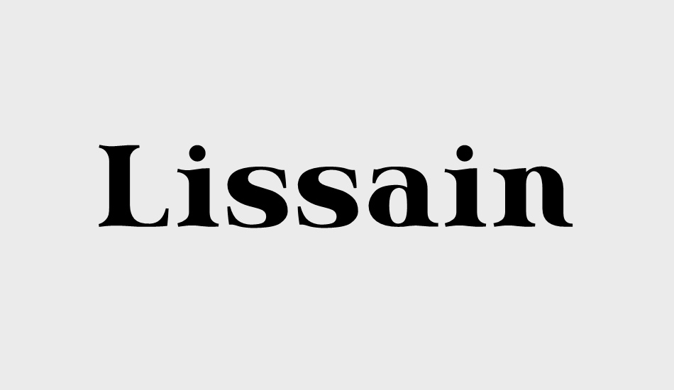 Lissain font big