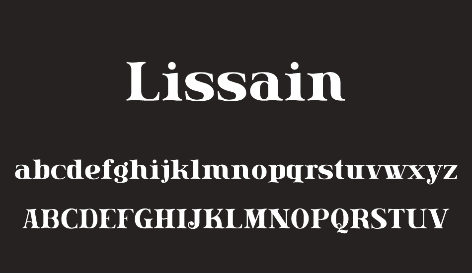 Lissain font