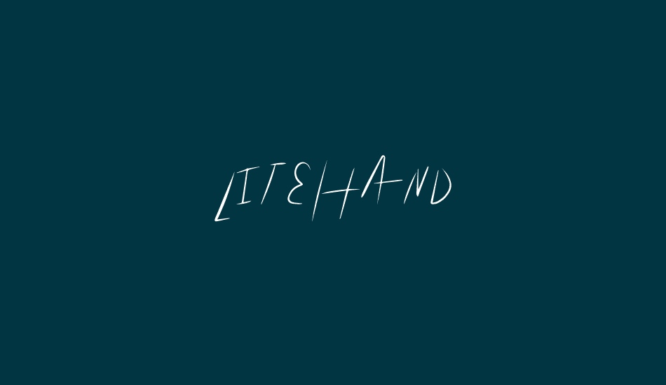 LiteHand font big