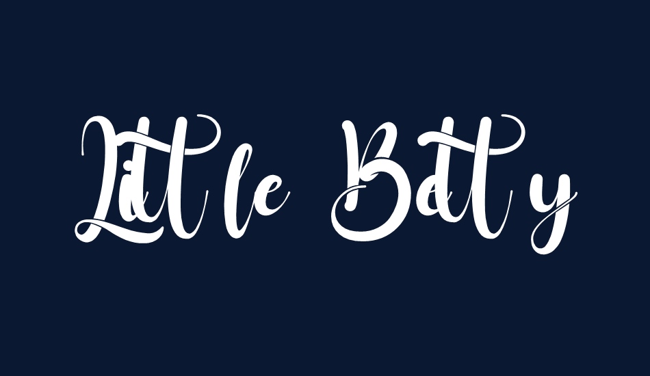 Little Betty font big