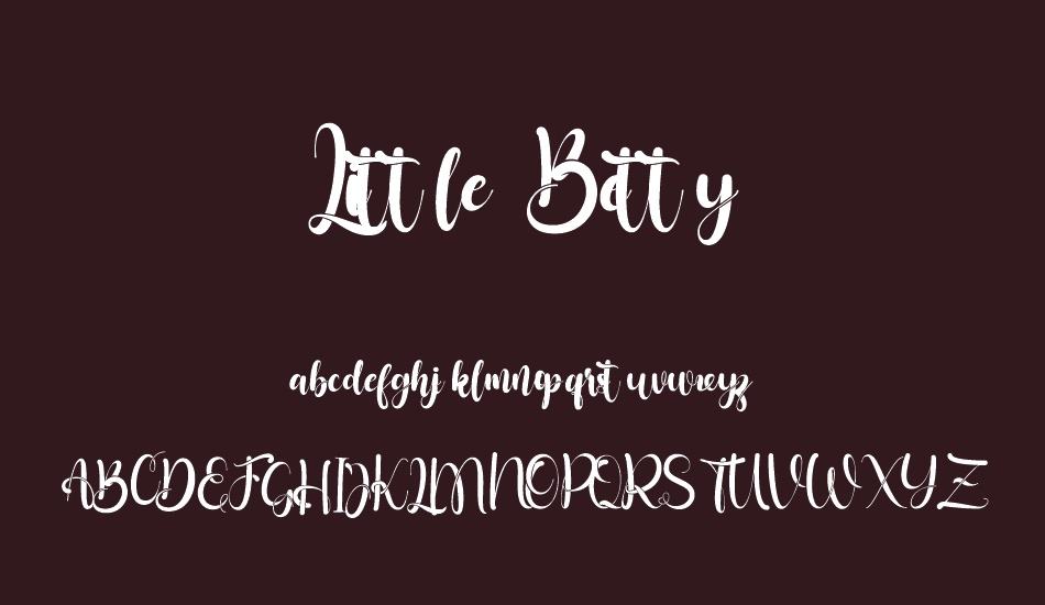 Little Betty font