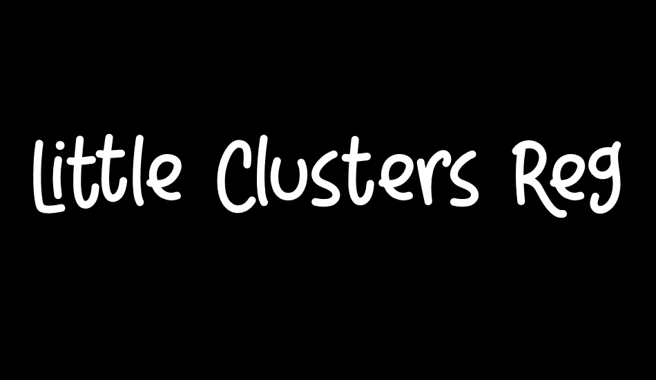 Little Clusters Reg Demo font big