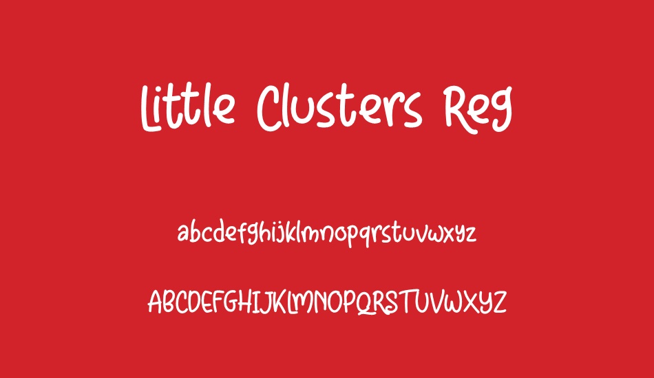 Little Clusters Reg Demo font