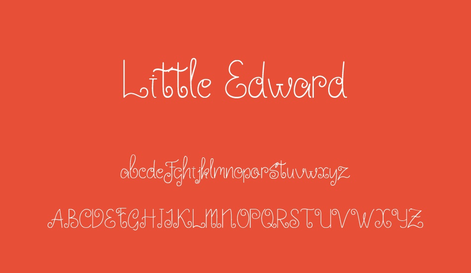 Little Edward font