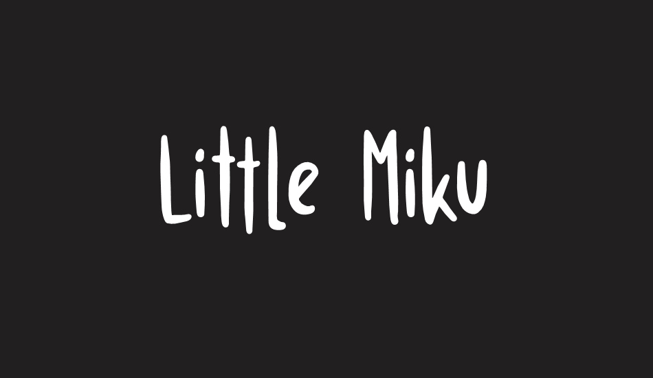 Little Miku font big