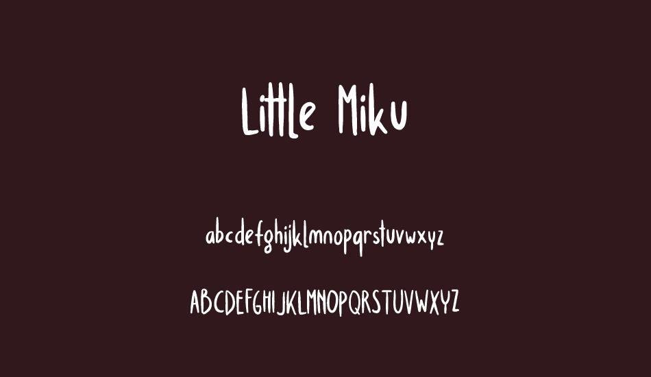 Little Miku font