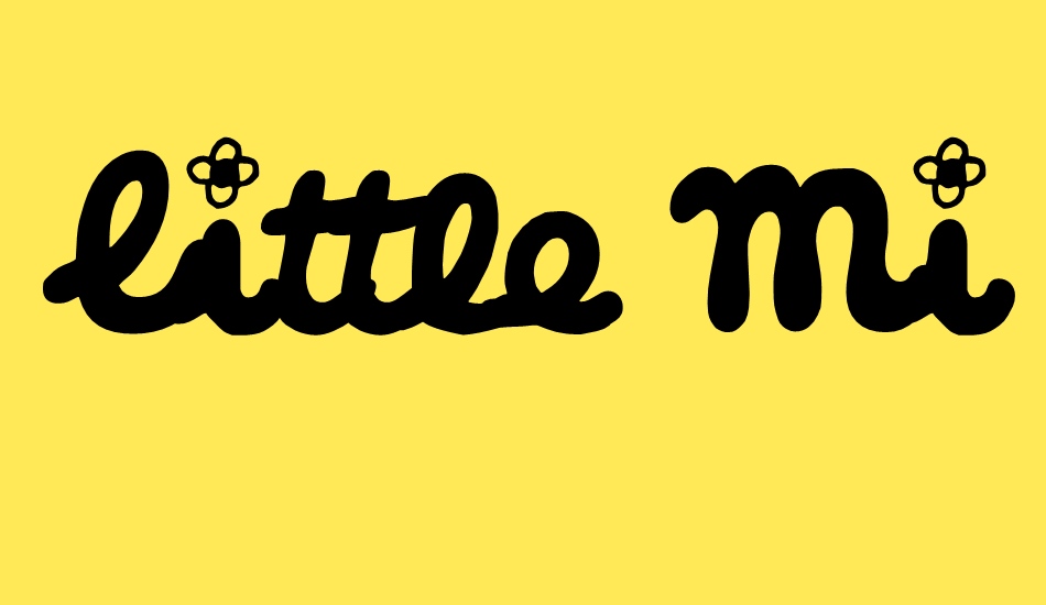 Little Miss Cursive font big