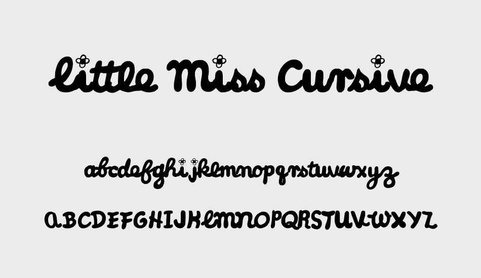 Little Miss Cursive font