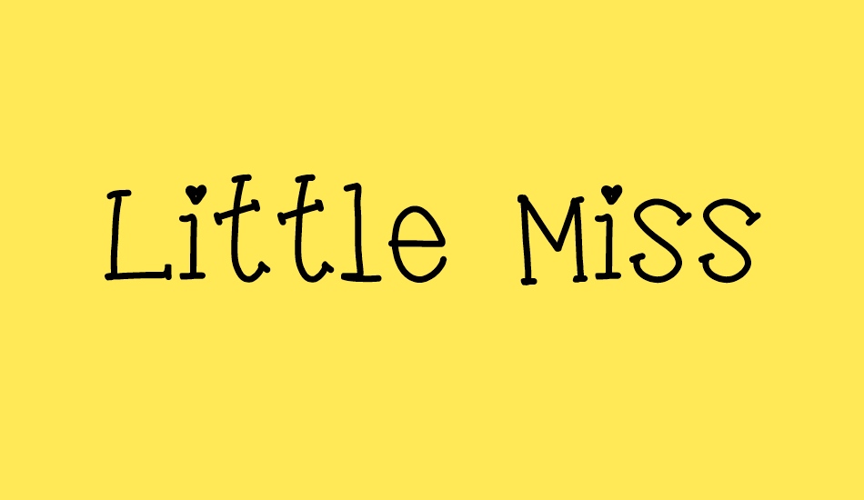 Little Miss Kara font big