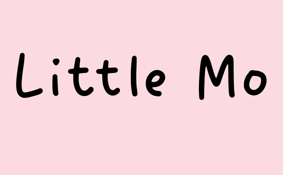 Little Moment font big