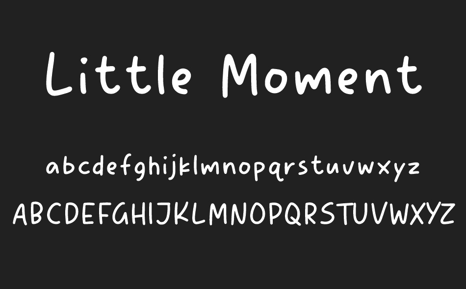 Little Moment font