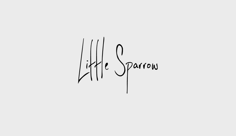 Little Sparrow font big