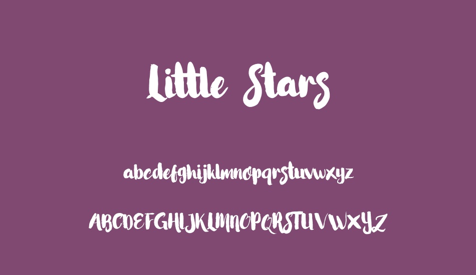 Little Stars font