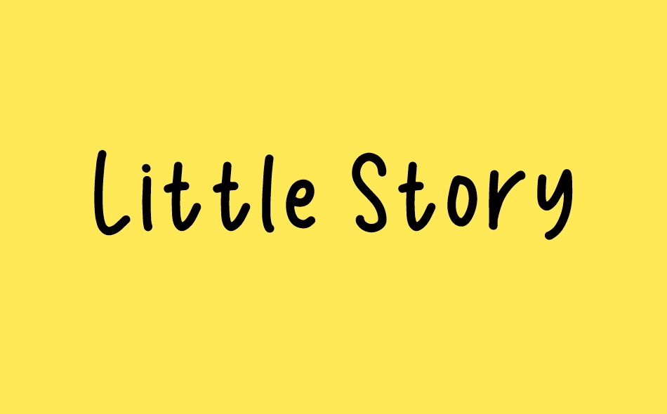 Little Story font big