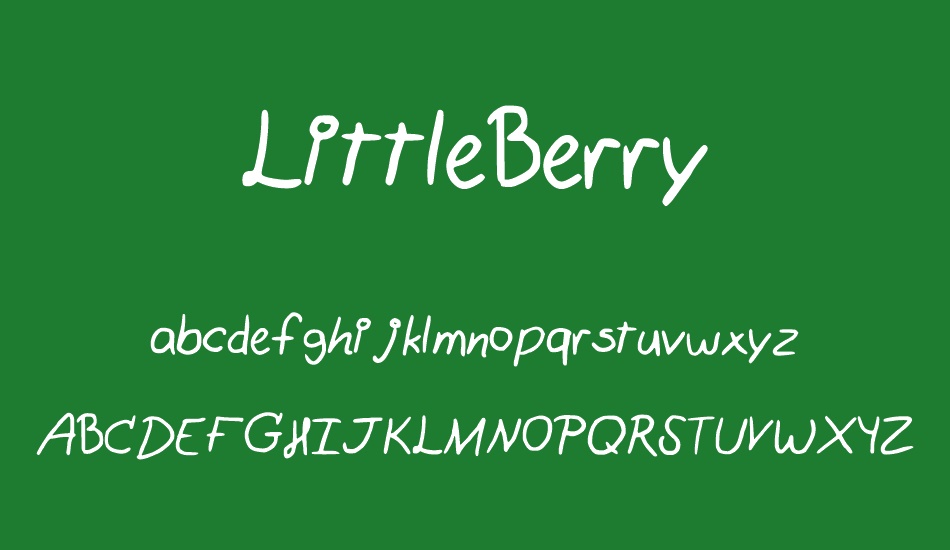 LittleBerry font