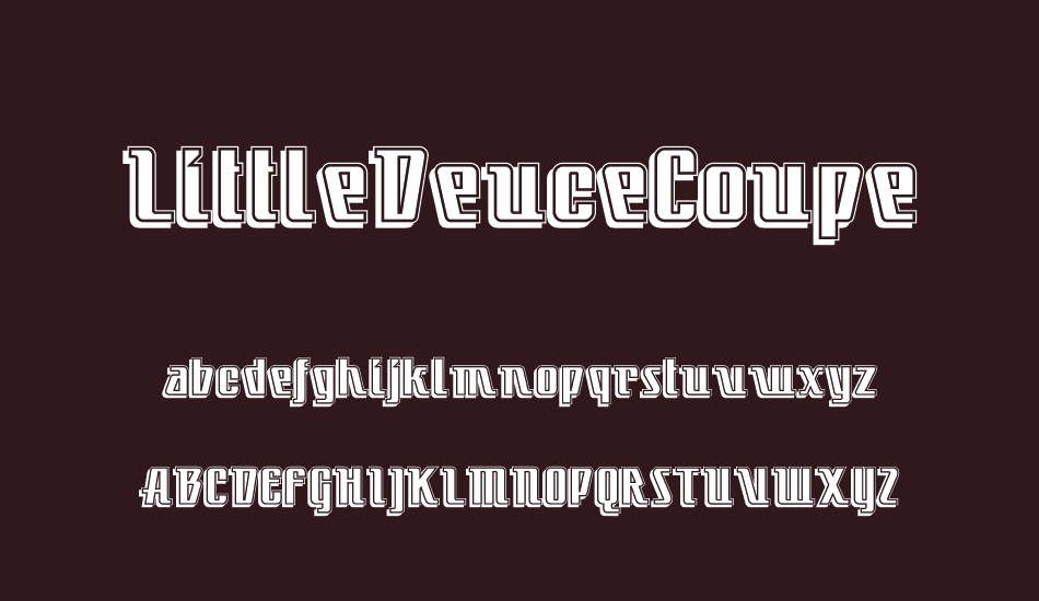 LittleDeuceCoupe font