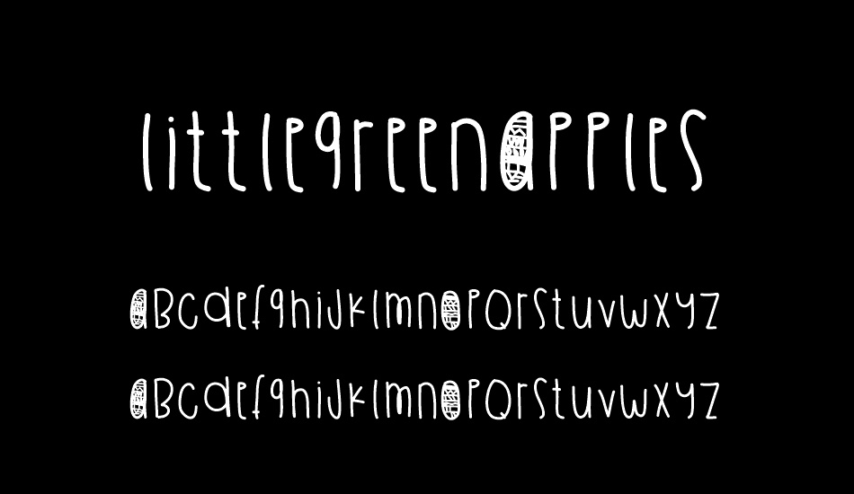 LittleGreenApples font