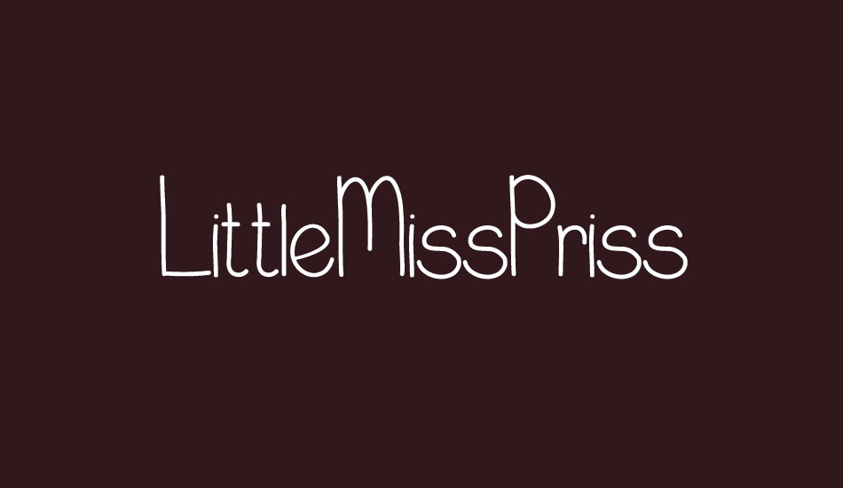 LittleMissPriss font big