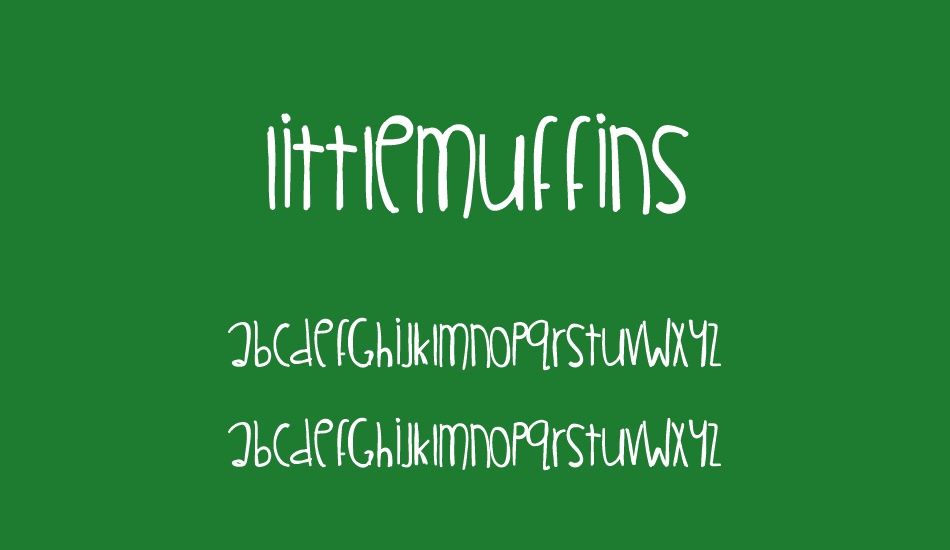 LittleMuffins font