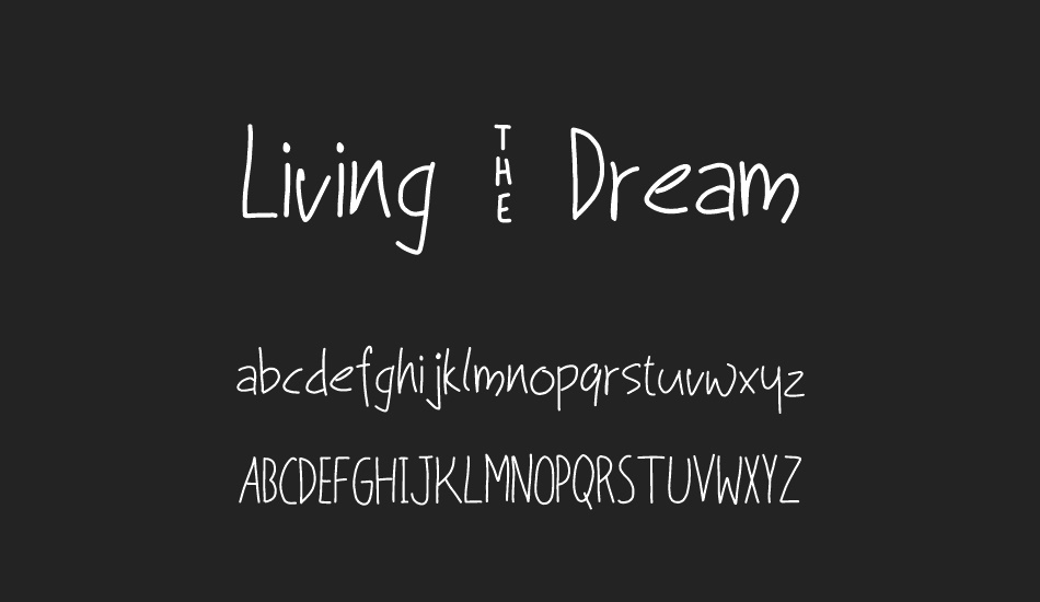 living-the-dream-free-font