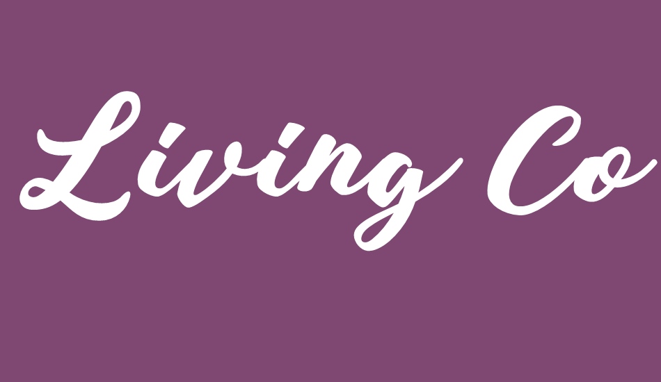 Living Colours Personal Use font big