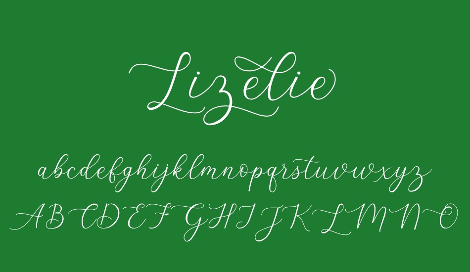 Lizelie font