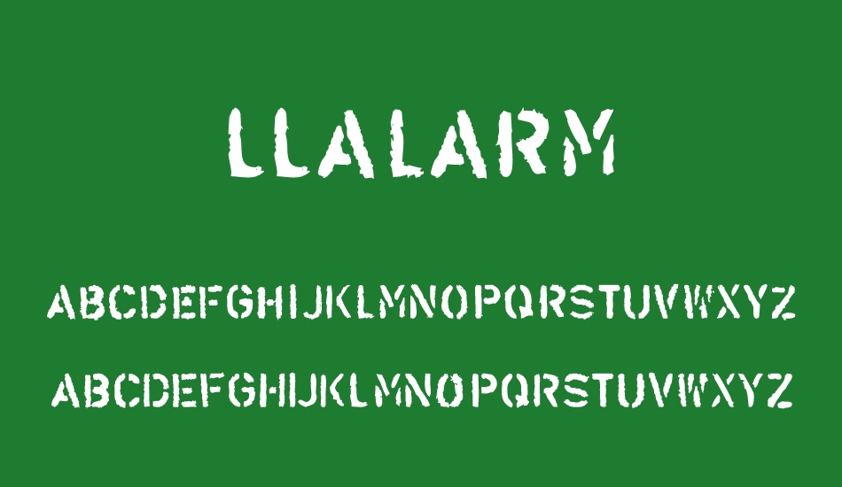 LLAlarm font