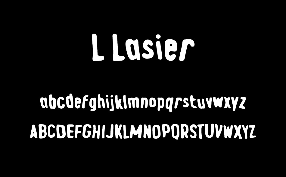 L Lasier font