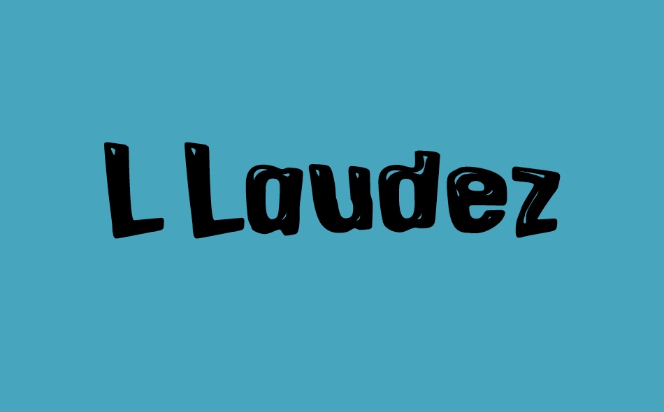 L Laudez font big