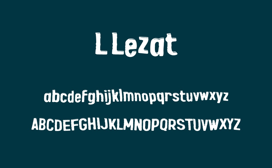 L Lezat font
