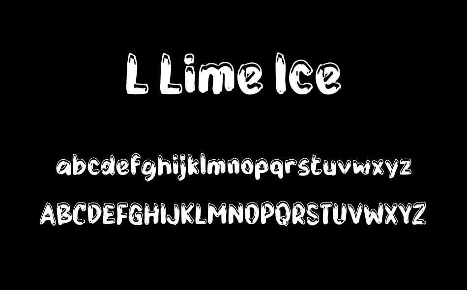 L Lime Ice font